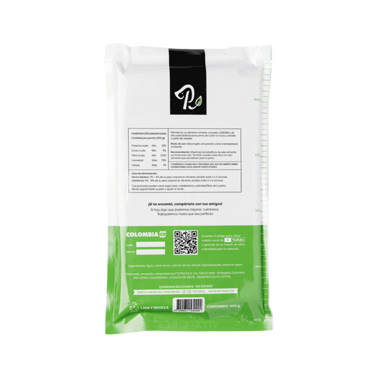Petmeal Natural Cooked Diet for Dogs - Vitamin C Beef 500g