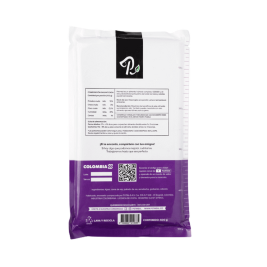 Petmeal Natural Cooked Diet for Dogs - Beetroot and Beef 500g
