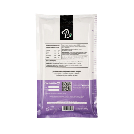 Petmeal Natural Cooked Diet for Dogs - Beetroot and Chicken 500g