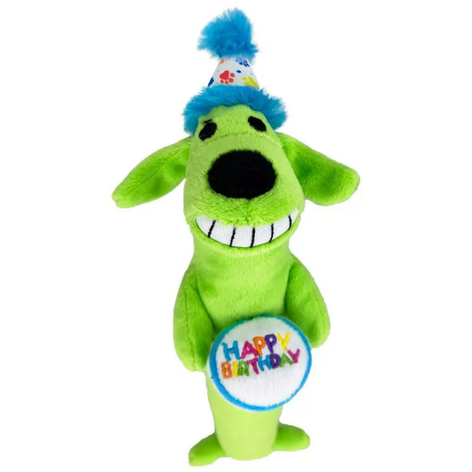 Multipet Fluffy Birthday Dog / Pink - Green