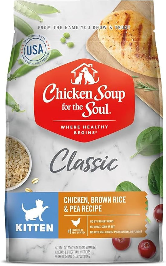 Chicken Soup Kitten - Chicken, Brown Rice, & Pea Recipe Cat 2.04 kls