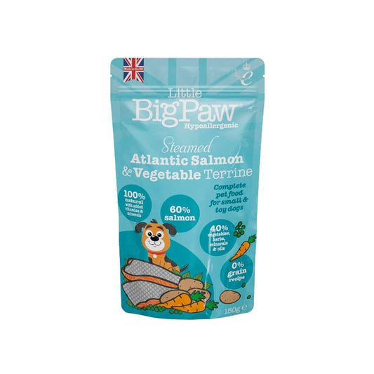 C Little Big Paw Steamed Atlantic Salmon & Veg Pouch 150 Gr