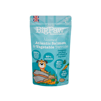 C Little Big Paw Steamed Atlantic Salmon & Veg Pouch 150 Gr