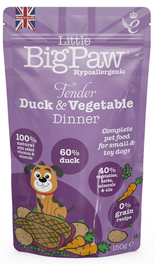 C Little Big Paw Tender Duck & Veg Dinner Pouch 150 Gr
