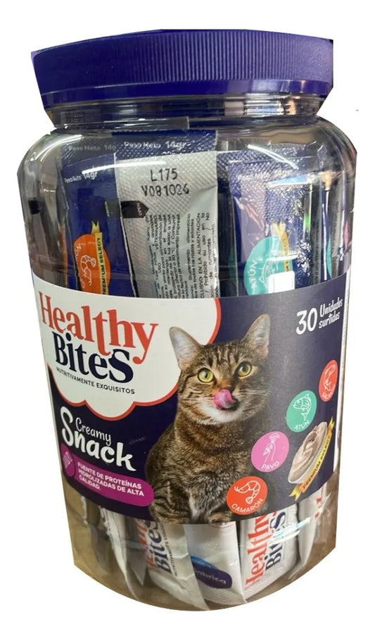 F HEALTHY BITES CREAM CAT ASSORTED CANDY BAG X 30 UNITS