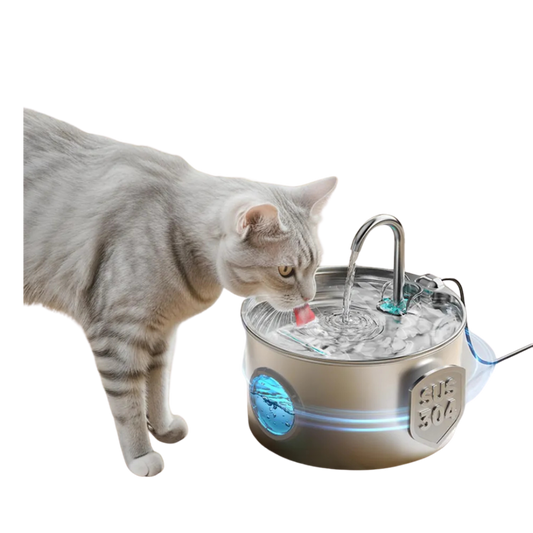 Giotohun 2.2 liter stainless steel automatic cat fountain