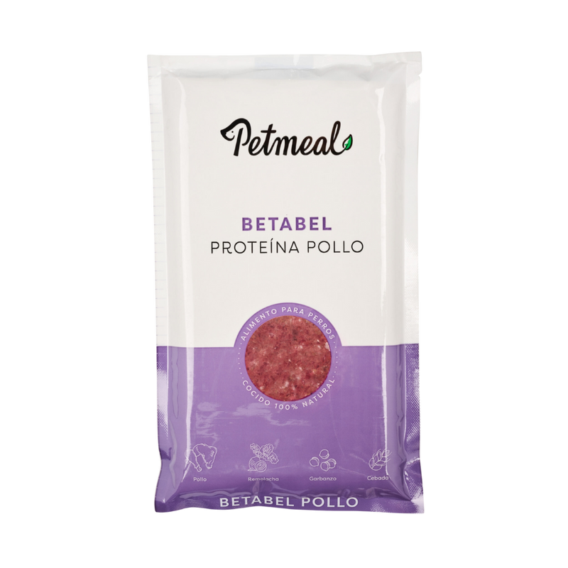 Petmeal Natural Cooked Diet for Dogs - Beetroot and Chicken 500g