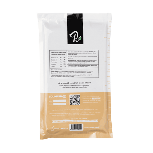Petmeal Natural Cooked Diet for Dogs - Deliflor Beef 500g