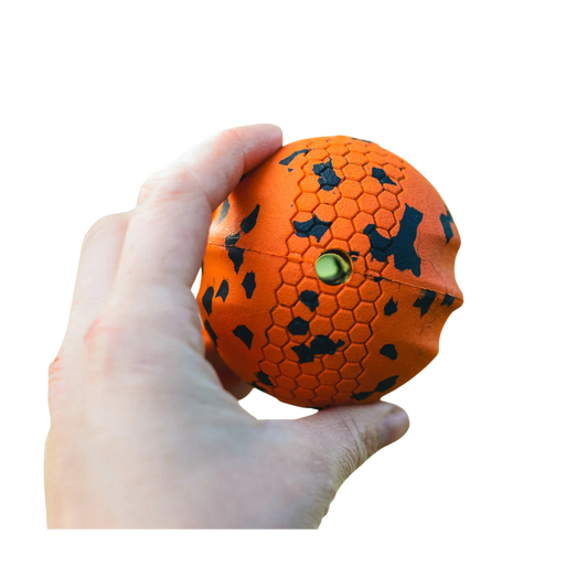 Dog Ball – Unisex – Orange/Black – 60 x 60 mm