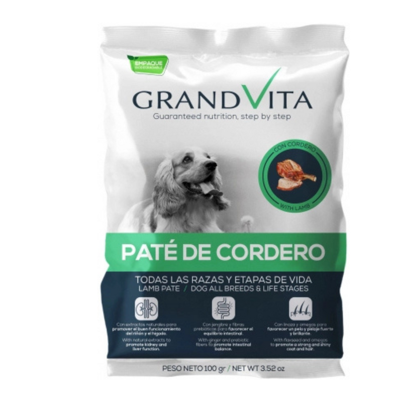 C GRAND VITA LAMB PATE DOG 100 GRS BOX X12