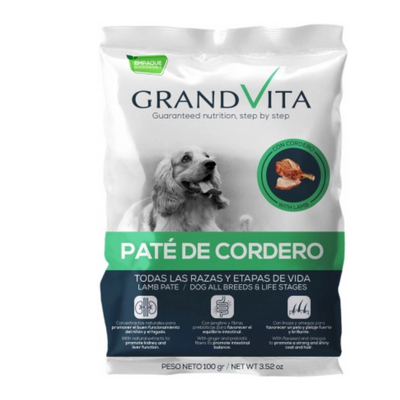 C GRAND VITA LAMB PATE DOG 100 GRS BOX X12