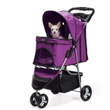 Dogline Pet Stroller / Grey, Blue, Pink, Teal