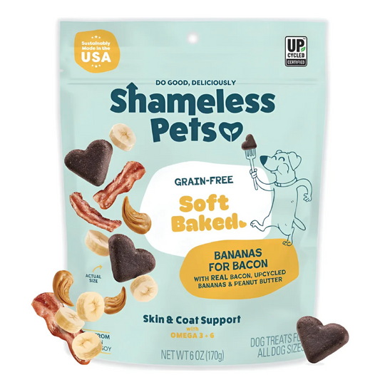 Shameless Pets Soft Banana, Bacon & Peanut Butter Cookies (170g)