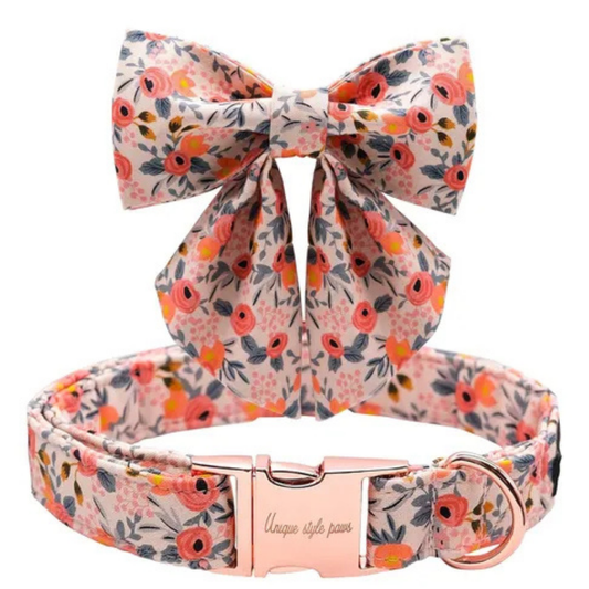 Paw Paws Collar Size M / Tie Design