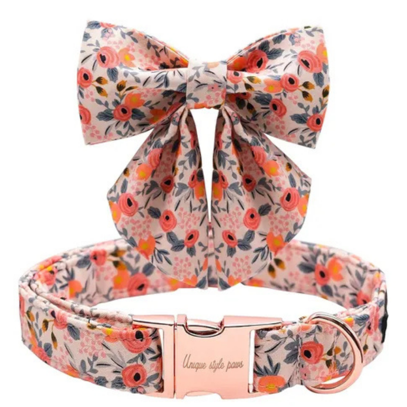 Paw Paws Collar Size M / Tie Design