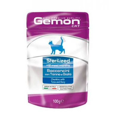 Gemon pouch c.steril tuna/dory gr.100x24