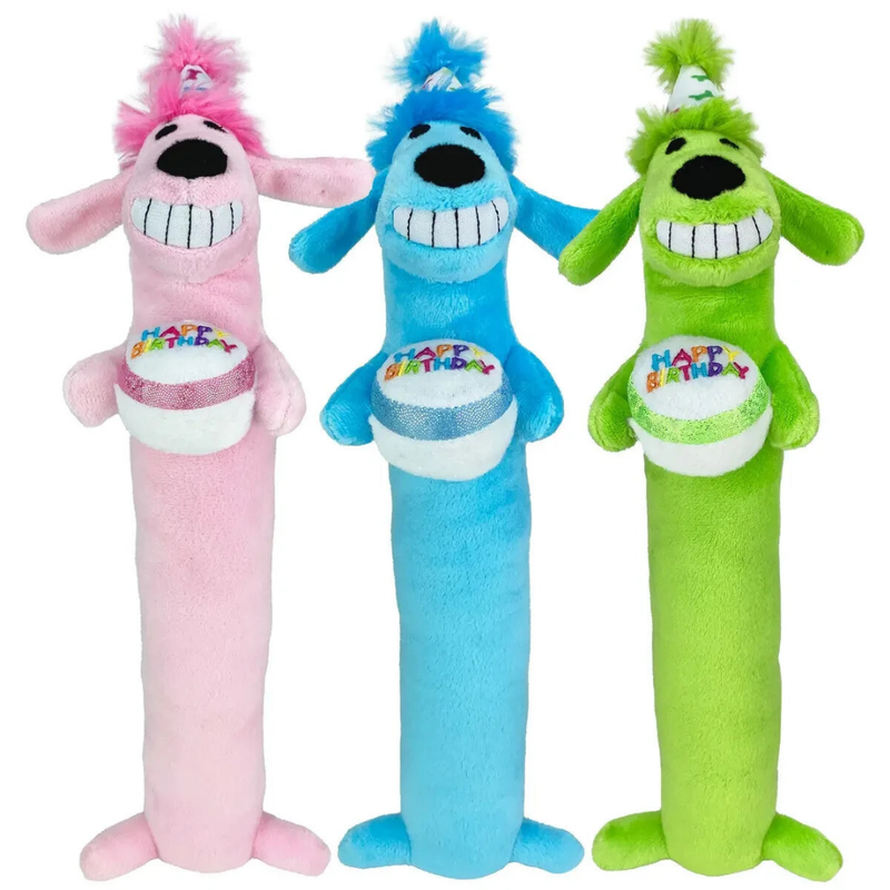Multipet Fluffy Birthday Dog / Pink - Green