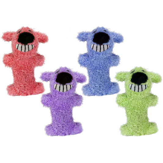 Small Fluffy Dog Multipet / Yellow - Blue - Green