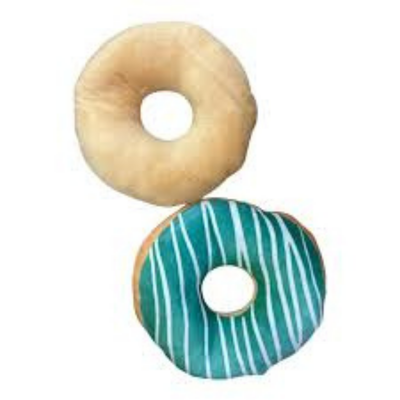 Junk food donut dog toy Bow wow pet / Pink with sprinkles