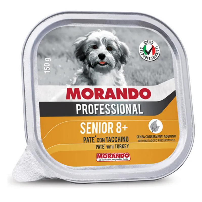 Morando Prof. Dog patÃ¨ with Turkey Senior 8+