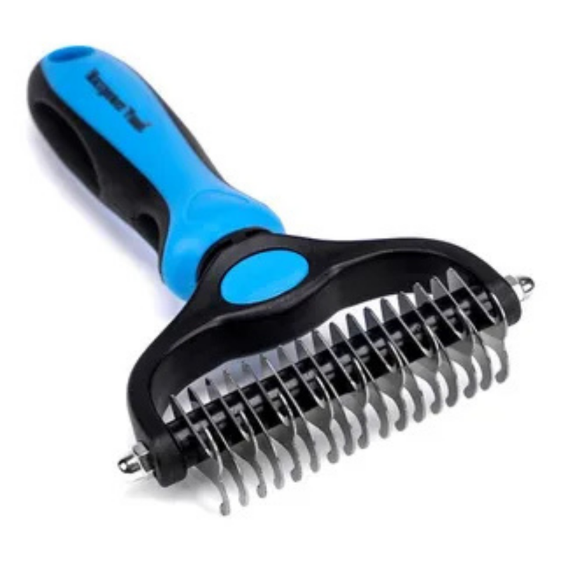 Weebo Pets Small Rake Brush / Black with Blue